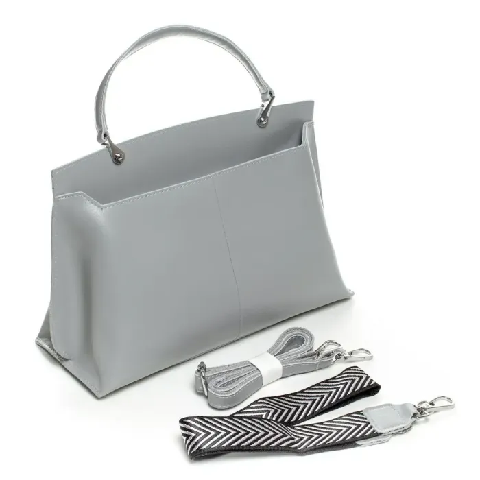 Сумка Жіноча Класична шкіряна ALEX RAI 07-02 369 light-grey