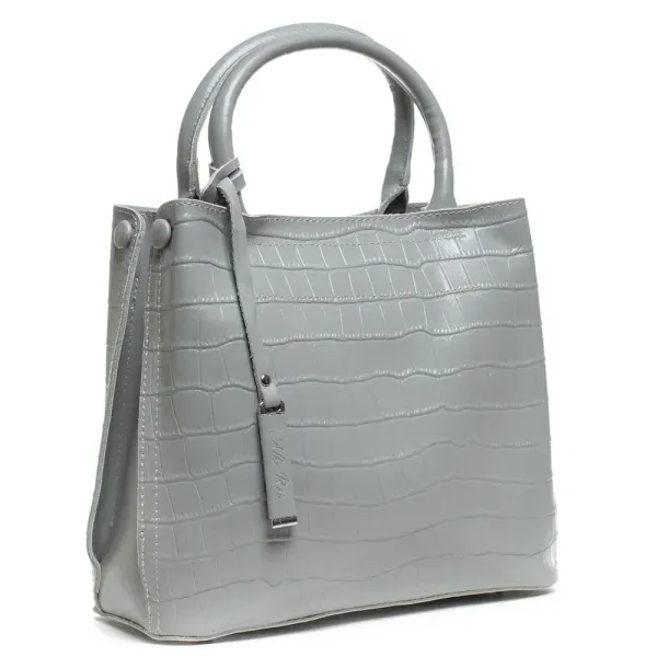Сумка Жіноча Класична шкіряна ALEX RAI 07-01 1546-1 light-grey