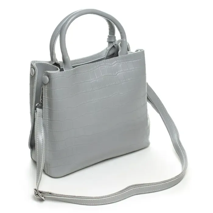 Сумка Жіноча Класична шкіряна ALEX RAI 07-01 1546-1 light-grey