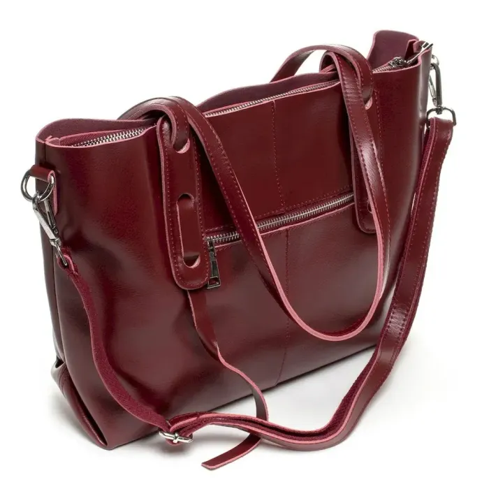 Сумка Жіноча Класична шкіряна ALEX RAI 07-02 1991-220 wine-red