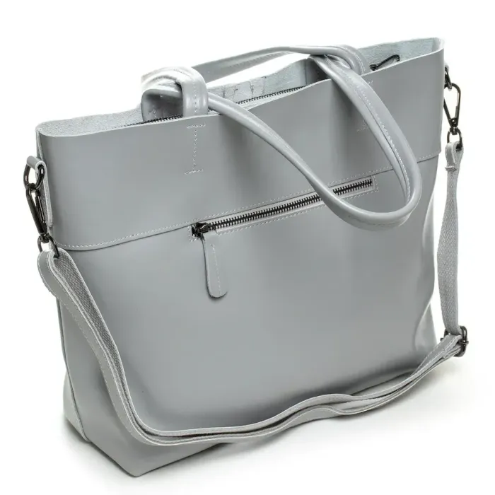 Сумка Жіноча Класична шкіряна ALEX RAI 07-02 8704-220 light-grey