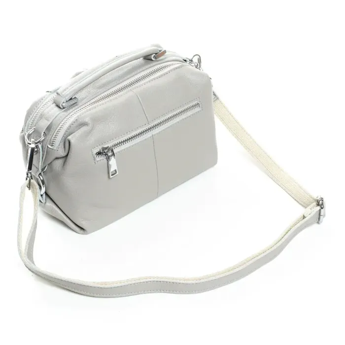 Сумка Женская Классическая кожа ALEX RAI 8762-9 light-grey