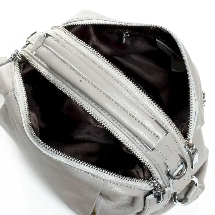 Сумка Женская Классическая кожа ALEX RAI 8762-9 light-grey