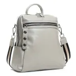 Сумка Женская Рюкзак кожа ALEX RAI 8781-9 light-grey