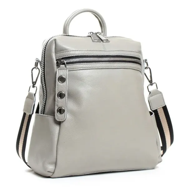 Сумка Жіноча Рюкзак шкіра ALEX RAI 8781-9 light-grey
