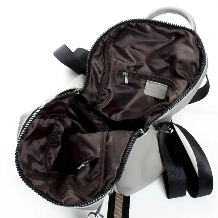 Сумка Женская Рюкзак кожа ALEX RAI 8781-9 light-grey