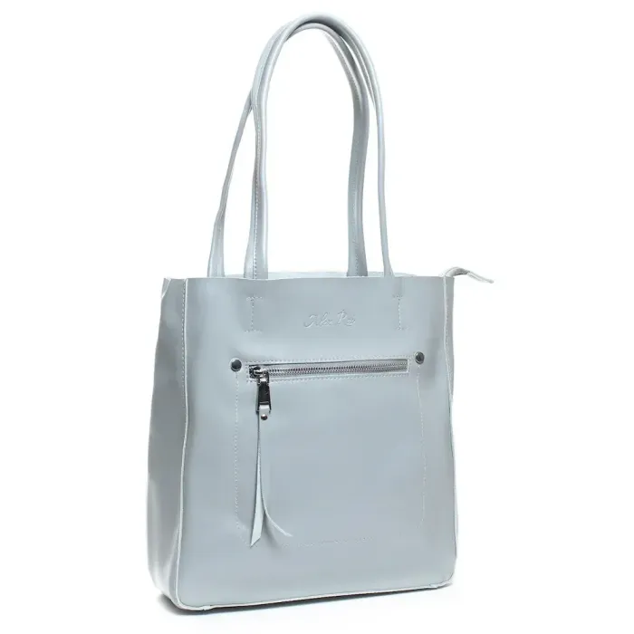 Сумка Жіноча Класична шкіряна ALEX RAI 07-03 8773 light-grey