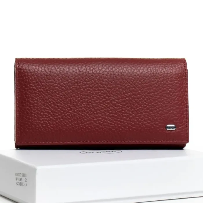 Кошелек Classic кожа DR. BOND W46-2 bordo-red