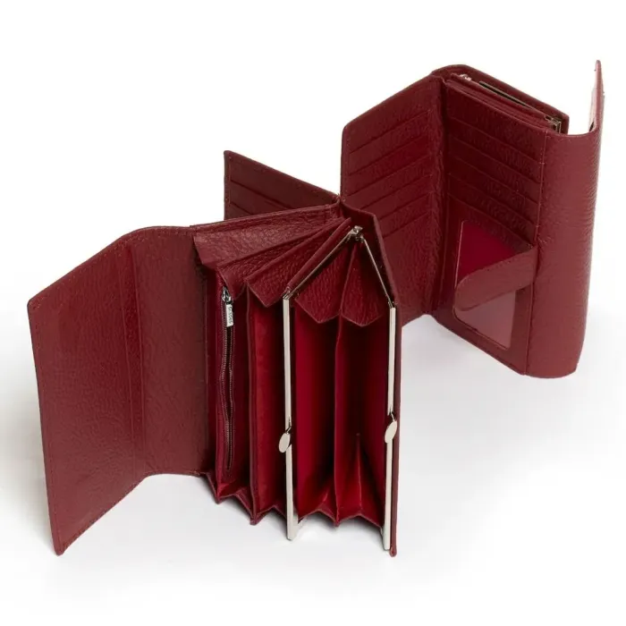 Кошелек Classic кожа DR. BOND W46-2 bordo-red