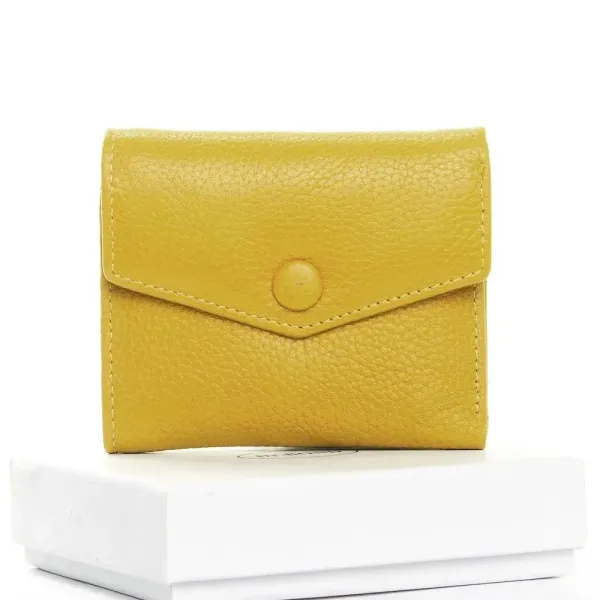 Жіночий гаманець Classic шкіряний Dr.Bond WS-20 yellow