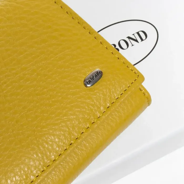 Жіночий гаманець Classic шкіряний Dr.Bond W1-V yellow