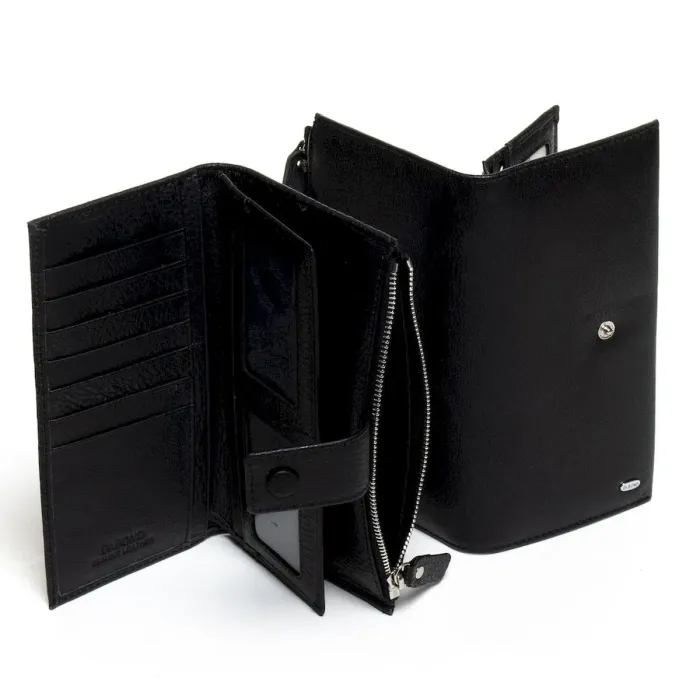 Жіночий гаманець Classic шкіряний Dr.Bond WMB-1 black color