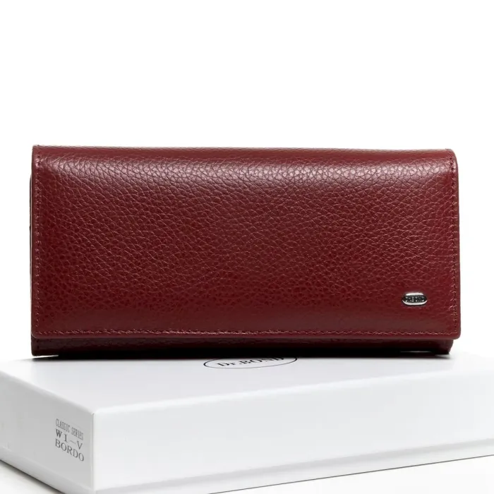 Жіночий гаманець Classic шкіряний Dr.Bond W1-V bordo