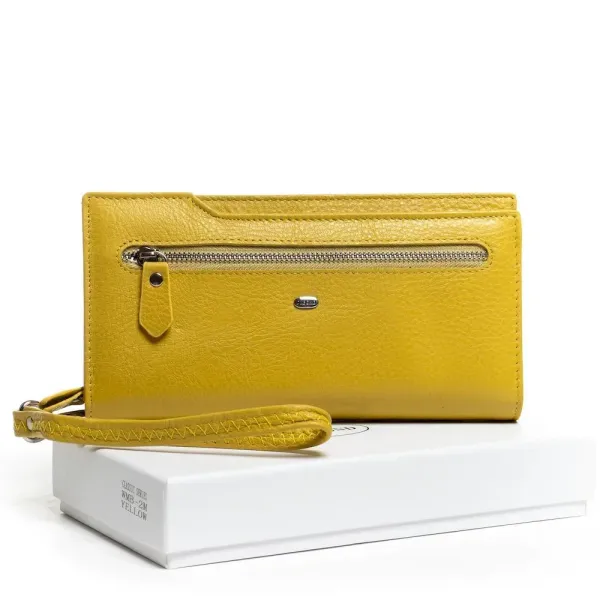 Жіночий гаманець Classic шкіряний Dr.Bond WMB-2M yellow