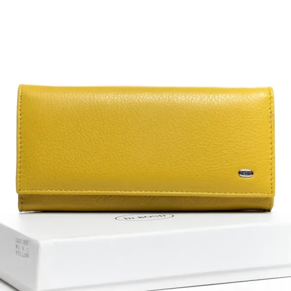 Жіночий гаманець Classic шкіряний Dr.Bond W1-V-2 yellow