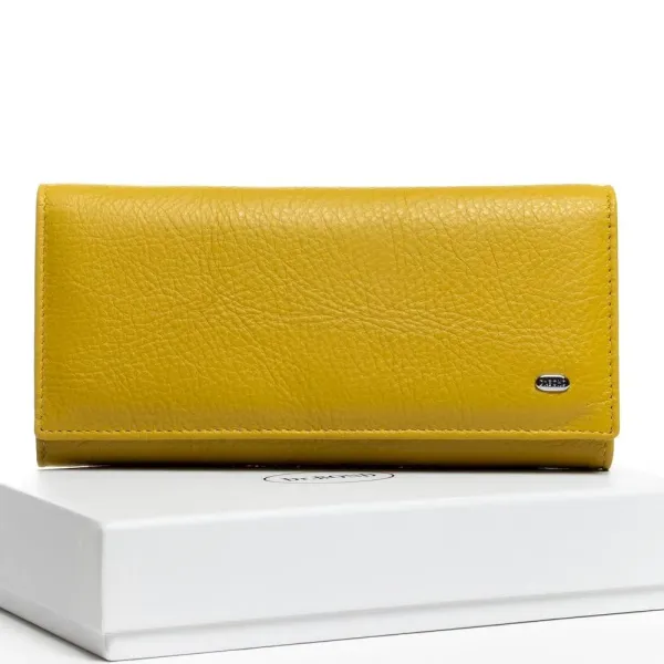 Жіночий гаманець Classic шкіряний Dr.Bond W501 yellow