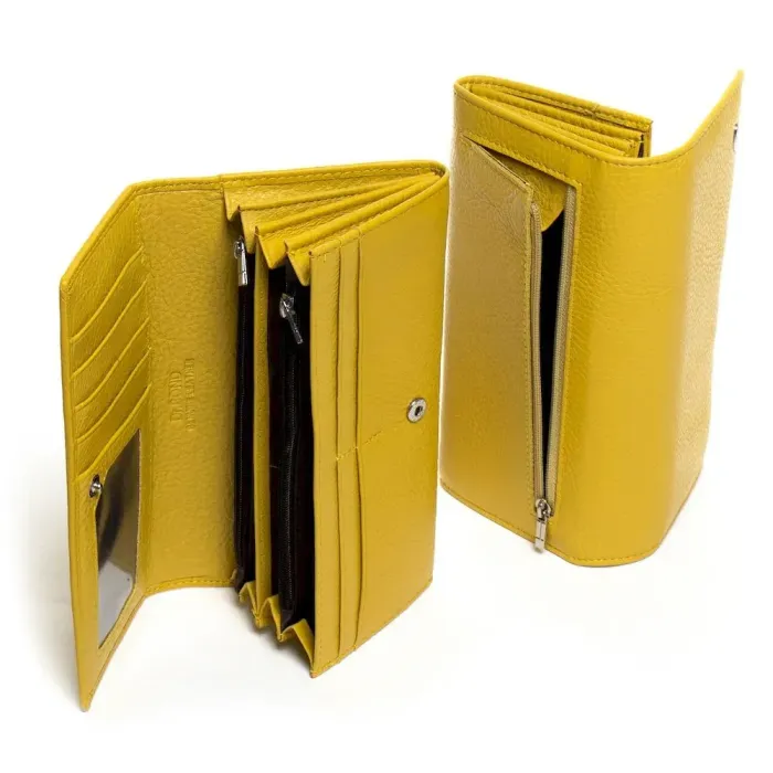Жіночий гаманець Classic шкіряний Dr.Bond W501 yellow