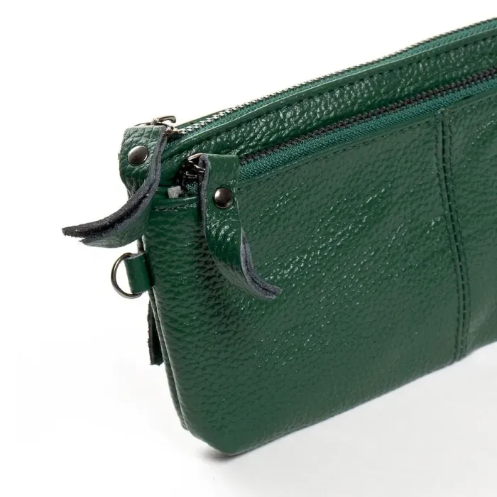 Косметичка шкіряна A-00276-5 green