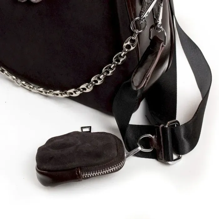 Сумка Женская Классическая замш ALEX RAI 01-09 06-375-1 brown