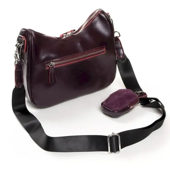 Сумка Женская Классическая замш ALEX RAI 01-09 06-375-1 wine-red