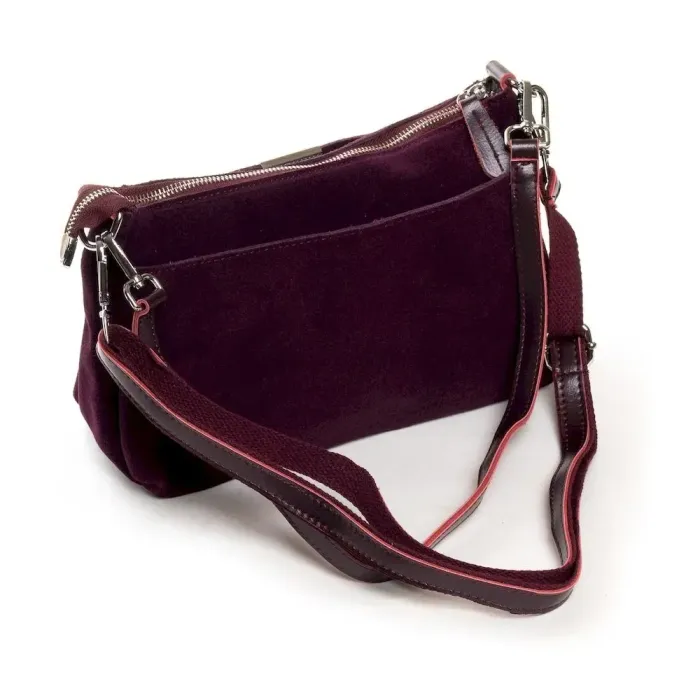 Сумка Женская Классическая замш ALEX RAI 01-09 03-8724 wine-red