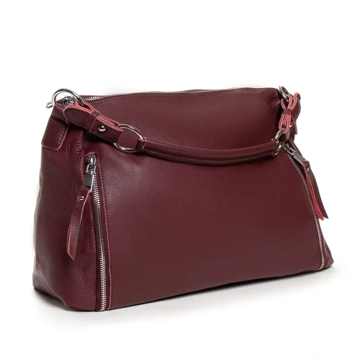 Сумка Женская Классическая кожа ALEX RAI 02-09 07-9501-9 burgundi