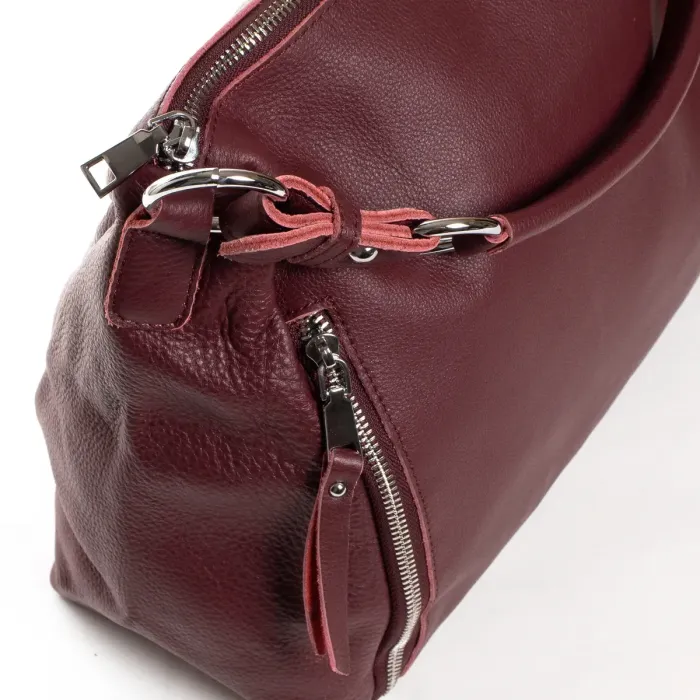 Сумка Женская Классическая кожа ALEX RAI 02-09 07-9501-9 burgundi