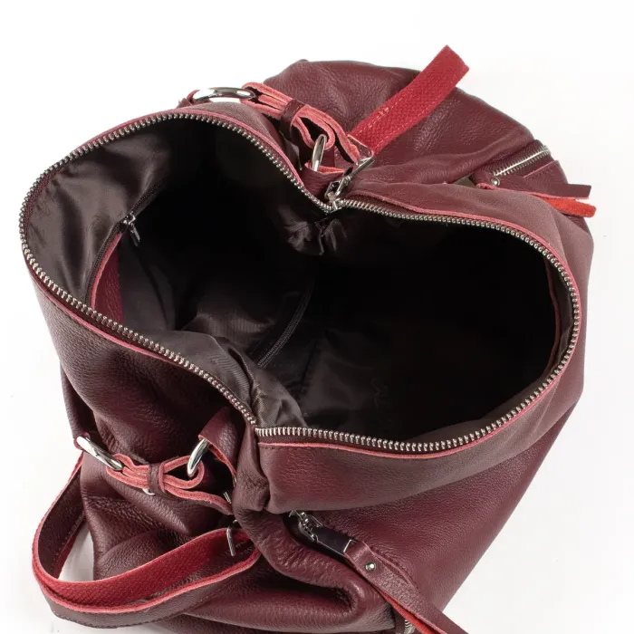 Сумка Женская Классическая кожа ALEX RAI 02-09 07-9501-9 burgundi