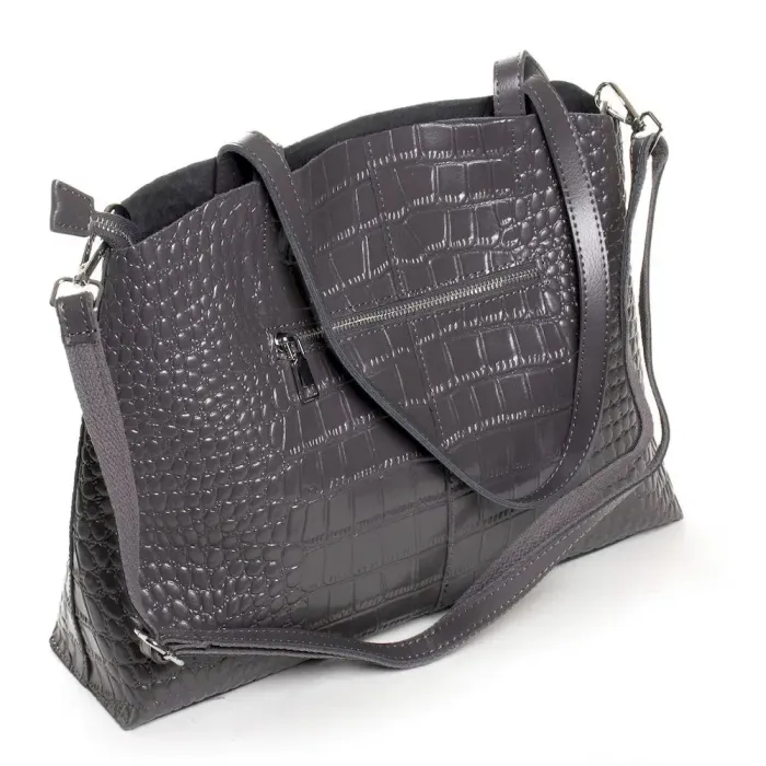 Сумка Жіноча Класична шкіряна ALEX RAI 03-09 13-9506 grey