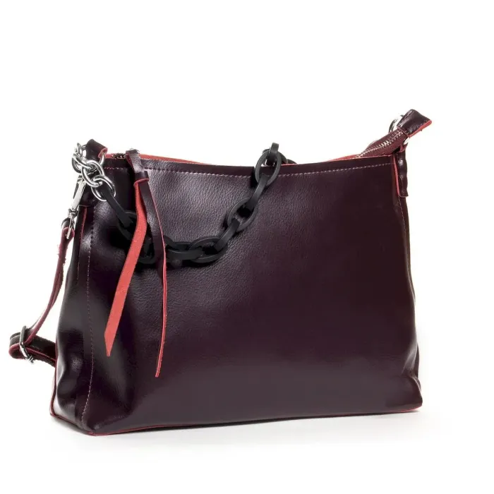 Сумка Жіноча Класична шкіряна ALEX RAI 03-09 17-8900 wine-red