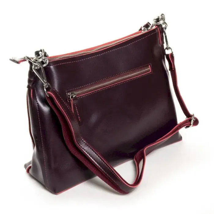 Сумка Жіноча Класична шкіряна ALEX RAI 03-09 17-8900 wine-red