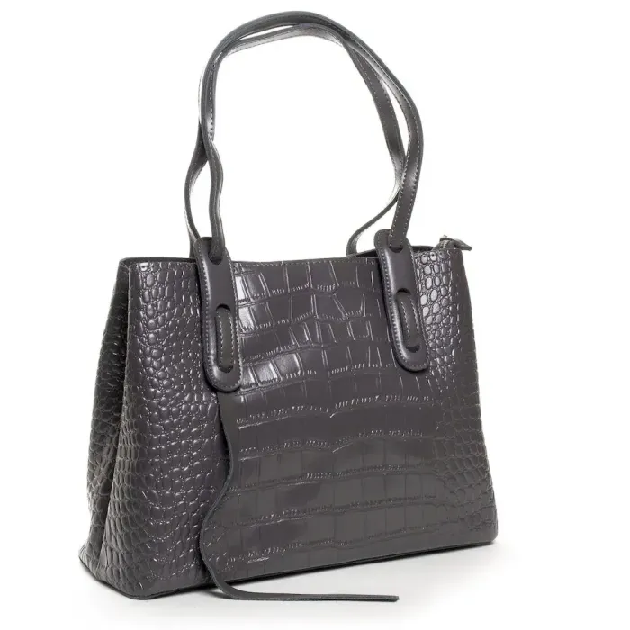 Сумка Жіноча Класична шкіряна ALEX RAI 03-09 16-3204 grey