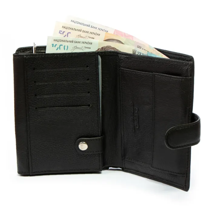 Кошелек Classic Мужской кожа DR. BOND M1 black