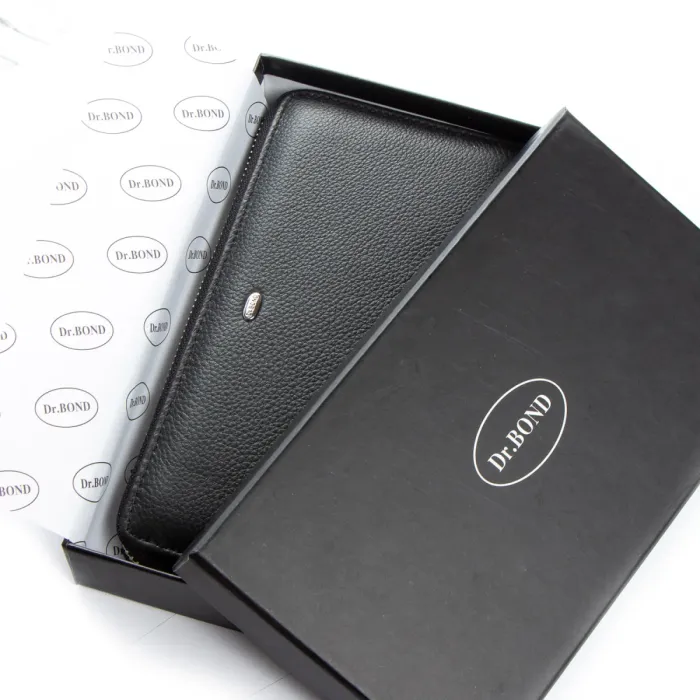 Кошелек Classic Мужской кожа DR. BOND MS-41 black