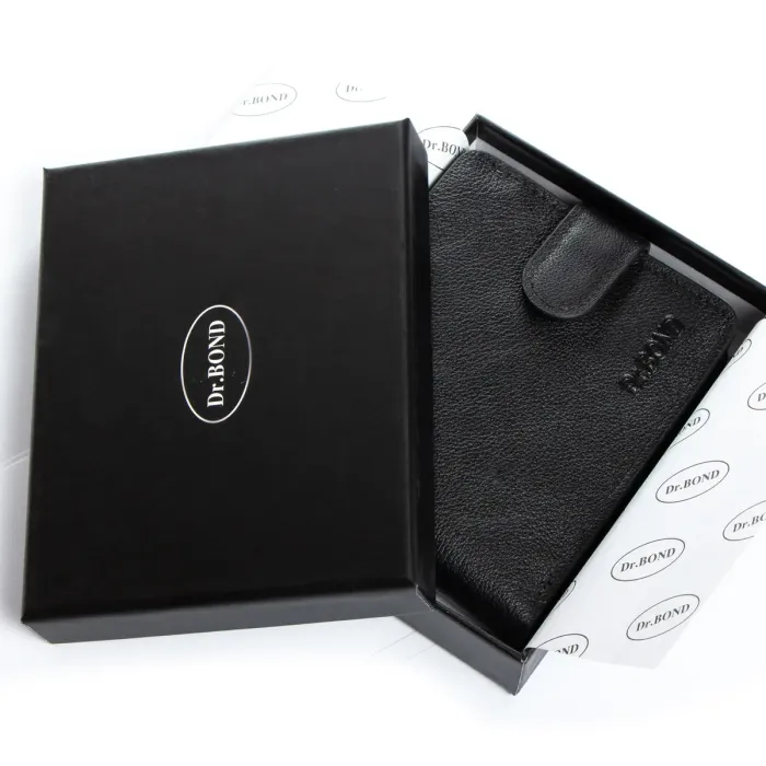 Гаманець Classic Чоловіча шкіра DR. BOND MS-31 black
