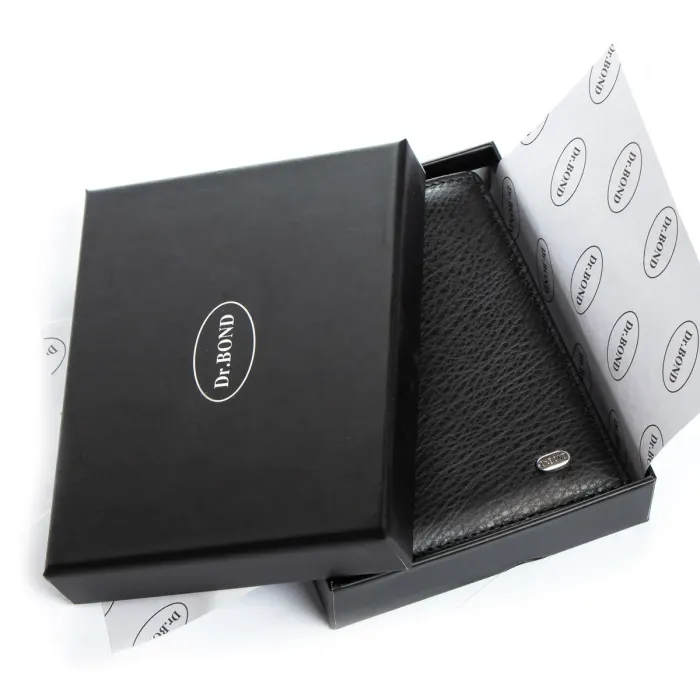 Гаманець Classic Чоловіча шкіра DR. BOND MSM-13 black