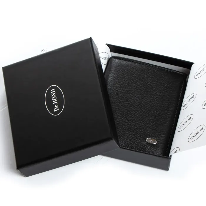Гаманець Classic Чоловіча шкіра DR. BOND MSM-9 black