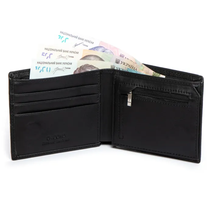 Кошелек Classic Мужской кожа DR. BOND MSM-4 black