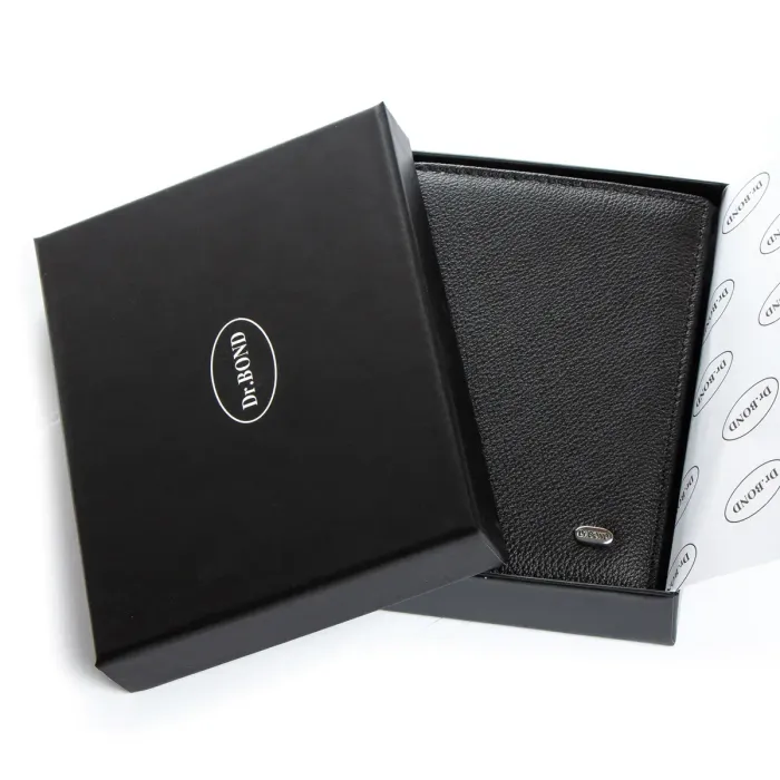 Гаманець Classic Чоловіча шкіра DR. BOND MSM-10 black