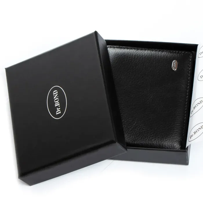 Гаманець Classic Чоловіча шкіра DR. BOND MSM-12 black