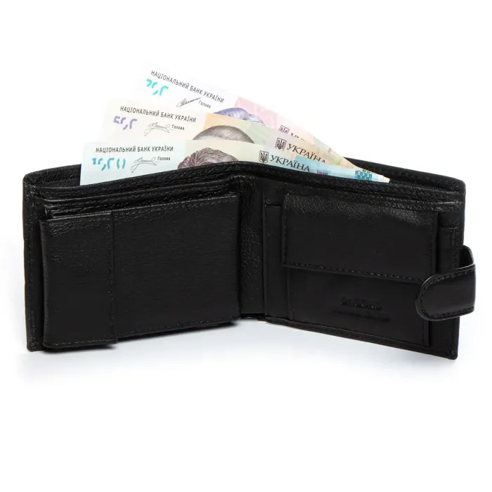 Кошелек Classic Мужской кожа DR. BOND MS-32 black
