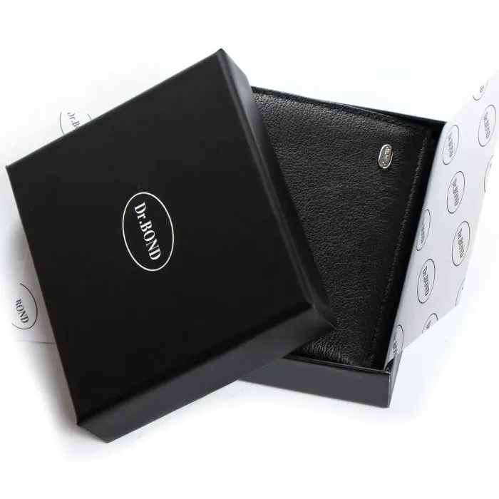 Кошелек Classic Мужской кожа DR. BOND MSM-14 black