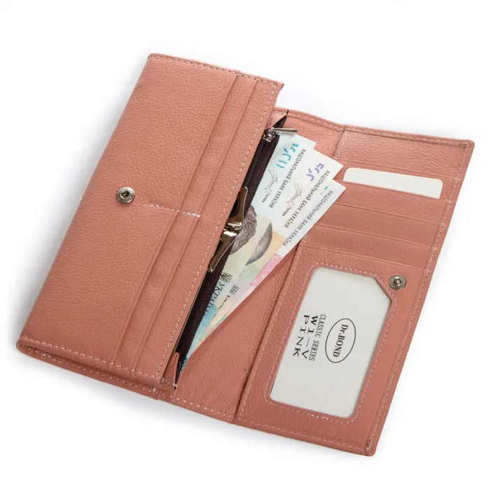 Кошелек Classic Женский кожа DR. BOND W1-V pink purple