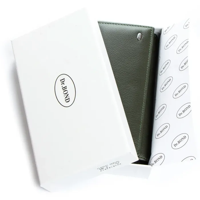 Гаманець Classic Жіноча шкіра DR. BOND W1-V green