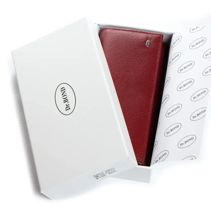 Гаманець Classic Жіноча шкіра DR. BOND W502 wine-red