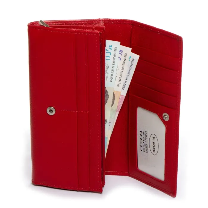 Гаманець Classic Жіноча шкіра DR. BOND W502 red