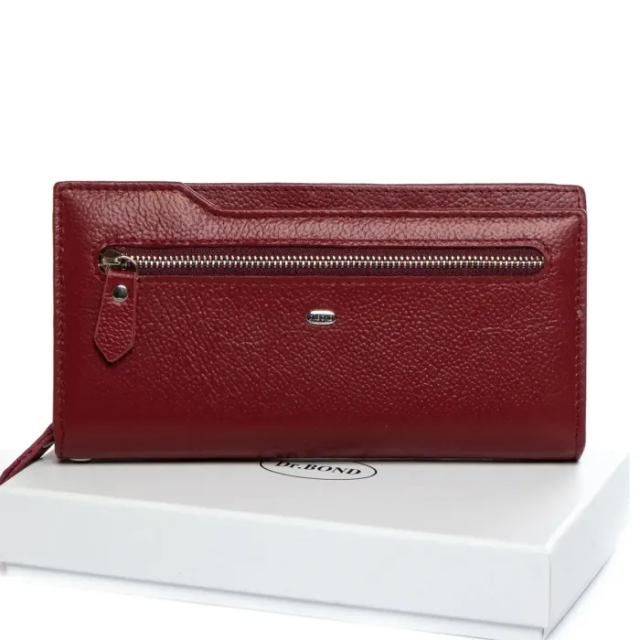 Гаманець Classic Жіноча шкіра DR. BOND WMB-2M wine-red