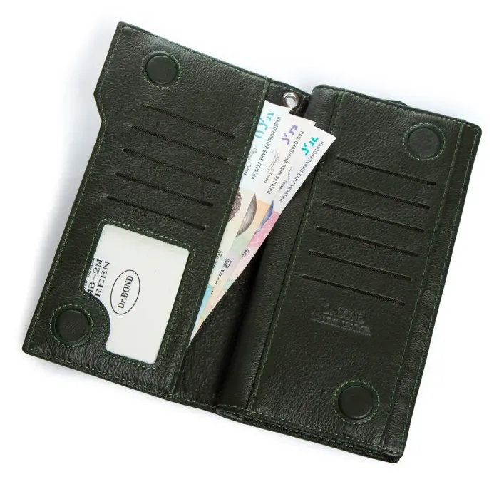 Кошелек Classic Женский кожа DR. BOND WMB-2M green