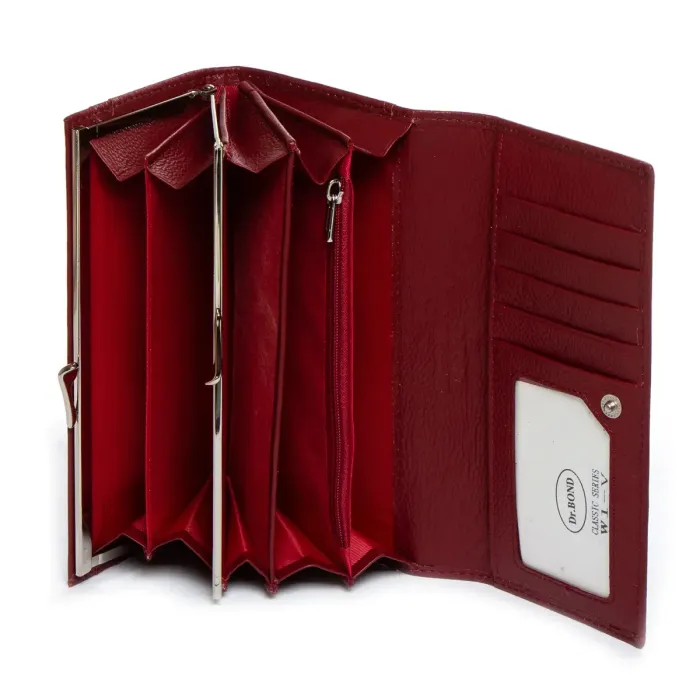 Гаманець Classic Жіноча шкіра DR. BOND W1-V wine-red