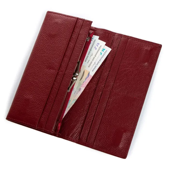 Гаманець Classic Жіноча шкіра DR. BOND W1-V-2 wine-red